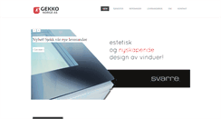 Desktop Screenshot of gekko.no